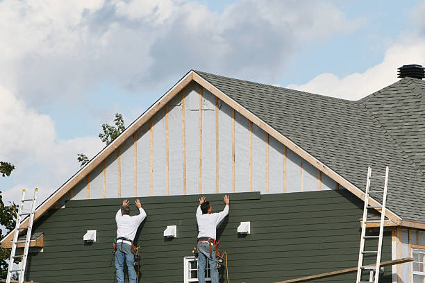 Professional Siding Contractor technician working in Barberton, OH